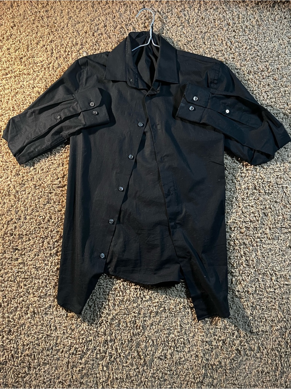 Banana Republic Black Lightweight Button-Up Shirt Jacket